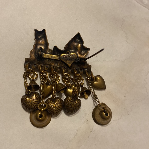top shelf jewelry Jewelry Multi Cat Brass Color Pin Made By Top